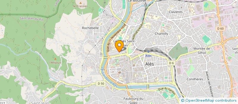 localisation de l'entreprise MONSIEUR ABDESSADEQ MAZOUZ  ALES