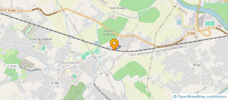 localisation de l'entreprise MONSIEUR ABDESSALAM TOUAGE  MONTBETON