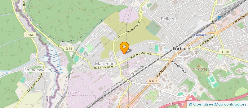 localisation de l'entreprise MONSIEUR ABDESSALEH BAKOUR  FORBACH