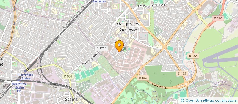 localisation de l'entreprise MONSIEUR ABDESSALEM DJILLALI BLOUFA  GARGES-LES-GONESSE