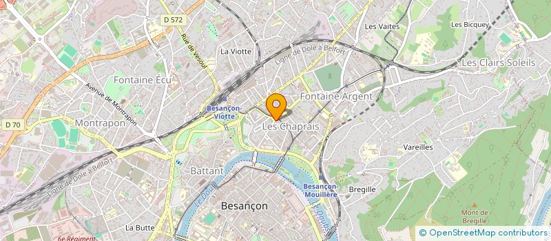 localisation de l'entreprise MONSIEUR ABDESSAMAD AOUN  BESANCON