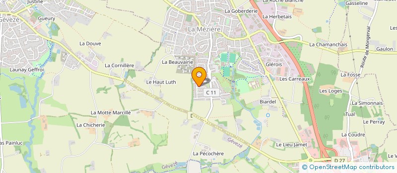 localisation de l'entreprise MONSIEUR ABDESSAMAD AZAT  LA MEZIERE