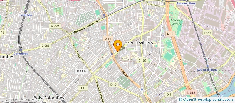 localisation de l'entreprise MONSIEUR ABDESSAMAD BELAIACHI à GENNEVILLIERS