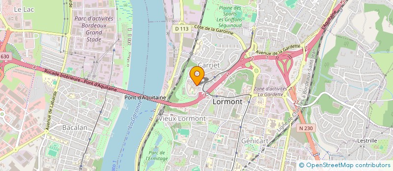 localisation de l'entreprise MONSIEUR ABDESSAMAD CHOUKI  LORMONT