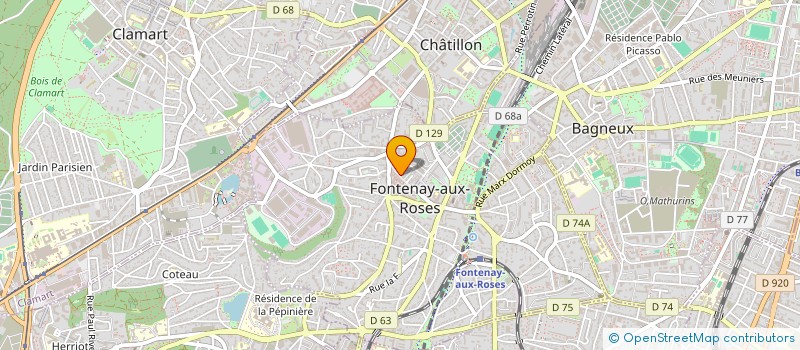 localisation de l'entreprise MONSIEUR ABDESSAMAD ELATLASSI à FONTENAY-AUX-ROSES