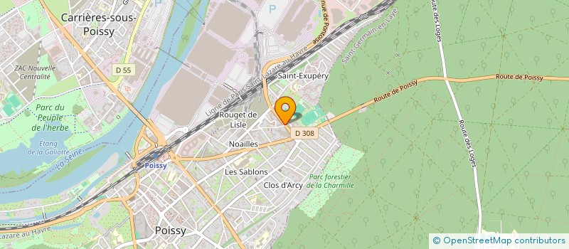 localisation de l'entreprise MONSIEUR ABDESSAMAD ET-TAHIR  POISSY