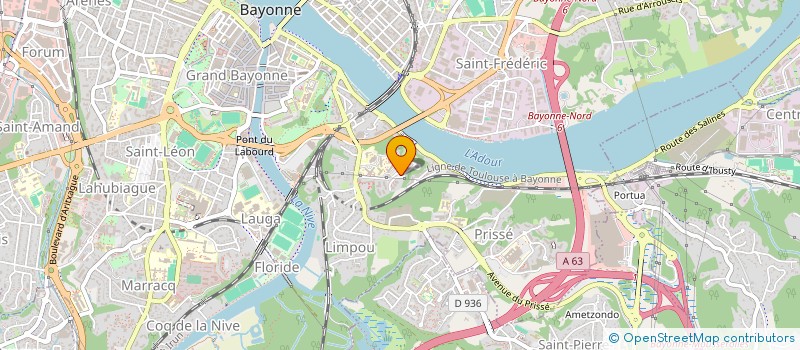localisation de l'entreprise MONSIEUR ABDESSAMAD OUARDANI à BAYONNE