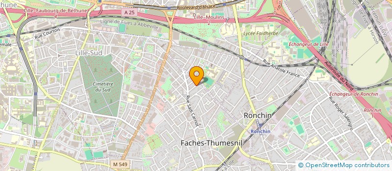 localisation de l'entreprise MONSIEUR ABDESSAMAD TOUHAMI  FACHES-THUMESNIL