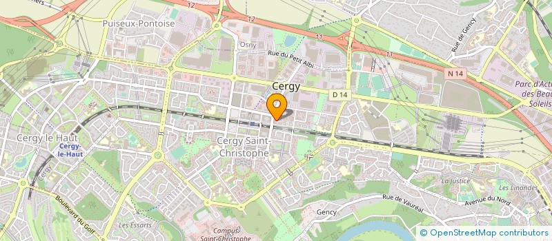 localisation de l'entreprise MONSIEUR ABDESSELAM EZZIRANI à CERGY
