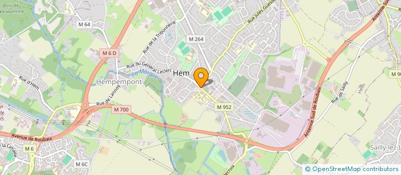 localisation de l'entreprise MONSIEUR ABDESSELAM YETTOU  HEM