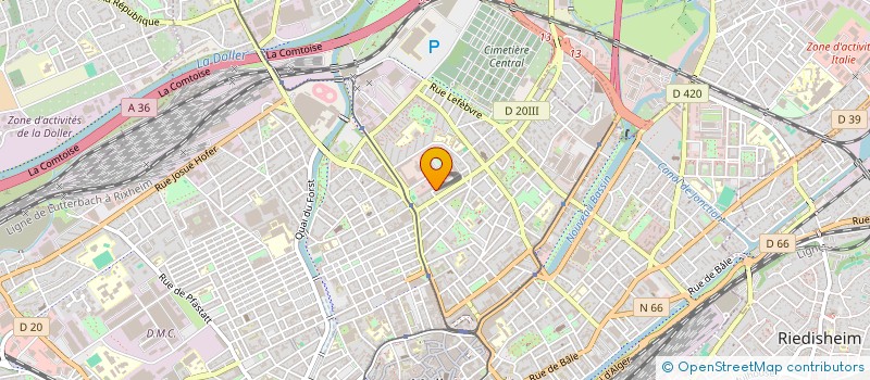 localisation de l'entreprise MONSIEUR ABDESSELAM ZERAZA  MULHOUSE