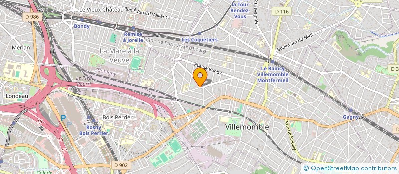 localisation de l'entreprise MONSIEUR ABDESSELEM YAHIA à VILLEMOMBLE
