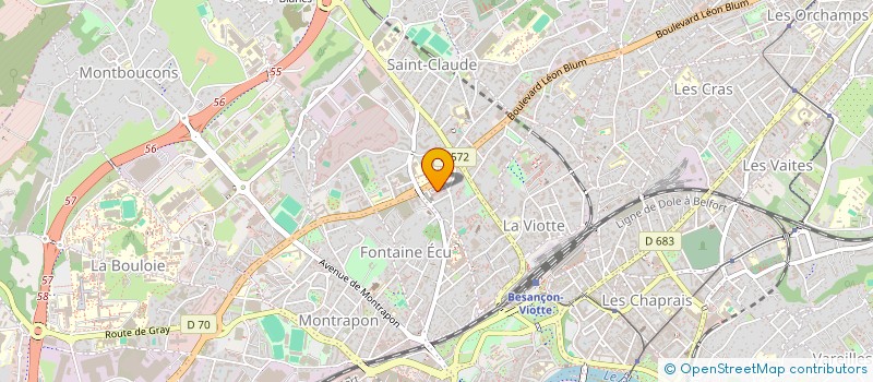 localisation de l'entreprise MONSIEUR ABDESSLAM AKROUCH à BESANCON