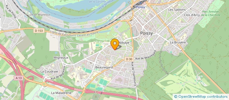 localisation de l'entreprise MONSIEUR ABDESSLEM KHEDDOUMA  POISSY