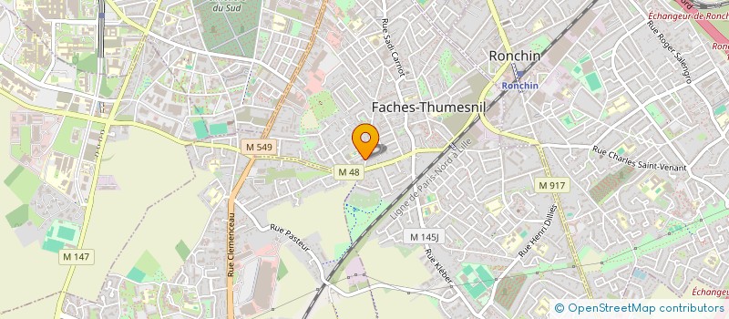 localisation de l'entreprise MONSIEUR ABDHAKIM EL ASLOUNI  FACHES-THUMESNIL