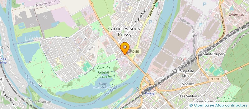 localisation de l'entreprise MONSIEUR ABDIGHANI MOHAMED NALEYE  CARRIERES-SOUS-POISSY