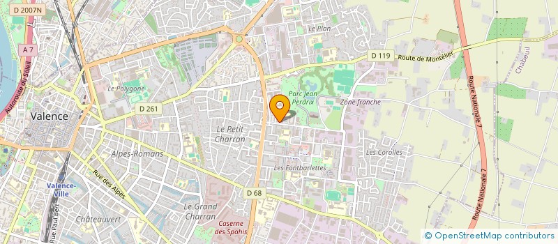 localisation de l'entreprise MONSIEUR ABDILLAH ALI MOHAMED à VALENCE