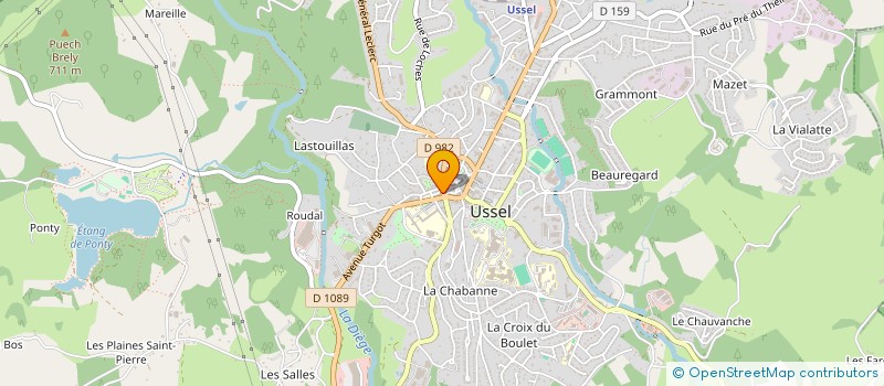 localisation de l'entreprise MONSIEUR ABDILLAHAH SAID  USSEL