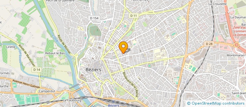localisation de l'entreprise MONSIEUR ABDIMAJED BEN AHMED  BEZIERS