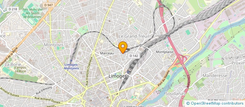localisation de l'entreprise MONSIEUR ABDIRAHIM HASSAN NUR à LIMOGES