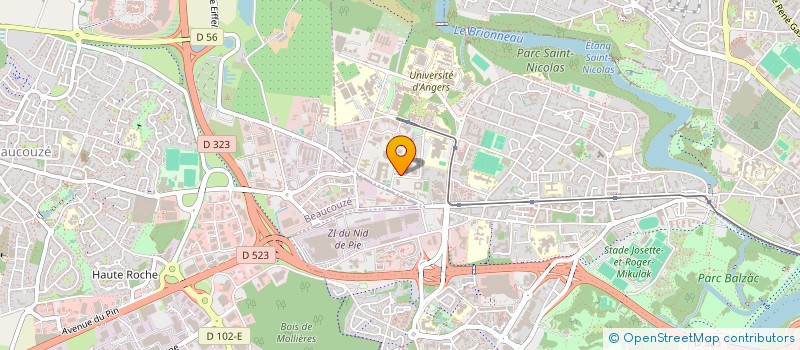 localisation de l'entreprise MONSIEUR ABDIRAHMAN ILYAS MOUHOUMED à ANGERS