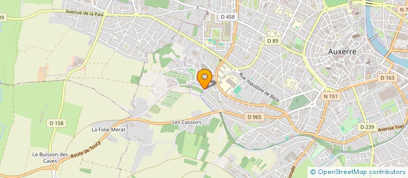 localisation de l'entreprise MONSIEUR ABDNBI LAZRAQ  AUXERRE