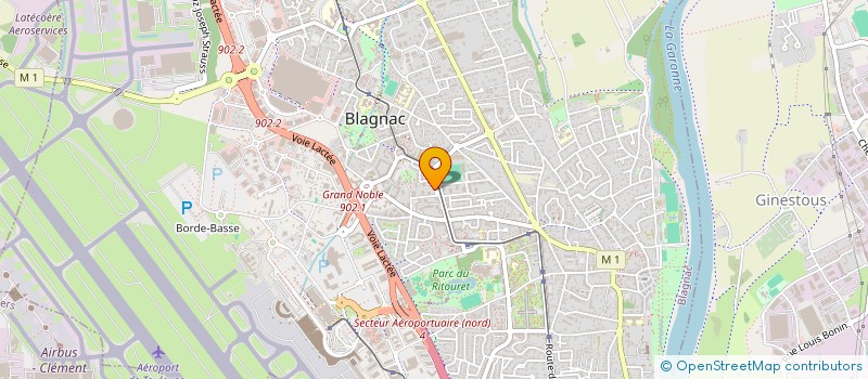 localisation de l'entreprise MONSIEUR ABDNEBI RAZOUK  BLAGNAC