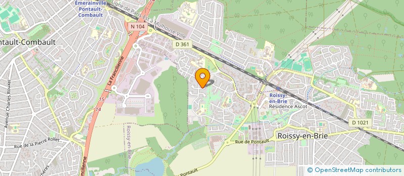 localisation de l'entreprise MONSIEUR ABDOOL BURAHEE  ROISSY-EN-BRIE