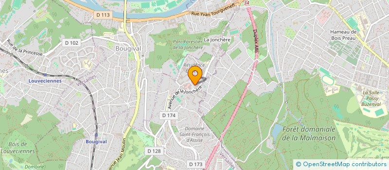 localisation de l'entreprise MONSIEUR ABDOOL MAKEE  LA CELLE-SAINT-CLOUD