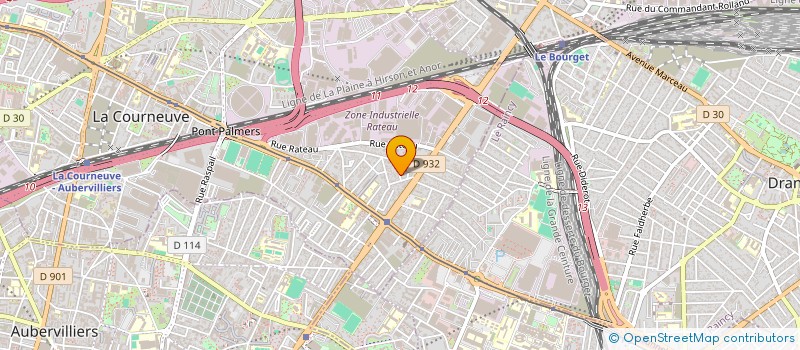 localisation de l'entreprise MONSIEUR ABDOOL SAOUAD ELLAHEEBOCUS  LA COURNEUVE