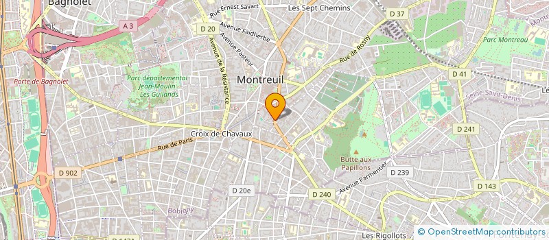 localisation de l'entreprise MONSIEUR ABDOU DIALLO à MONTREUIL