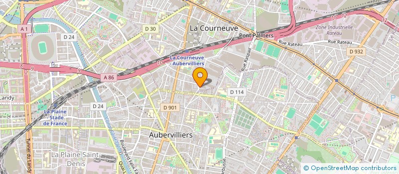 localisation de l'entreprise MONSIEUR ABDOU DIOKHANE à LA COURNEUVE