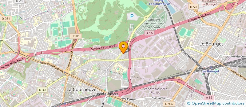 localisation de l'entreprise MONSIEUR ABDOU DIOMBERA à LA COURNEUVE