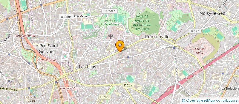 localisation de l'entreprise MONSIEUR ABDOU DRAME  LES LILAS