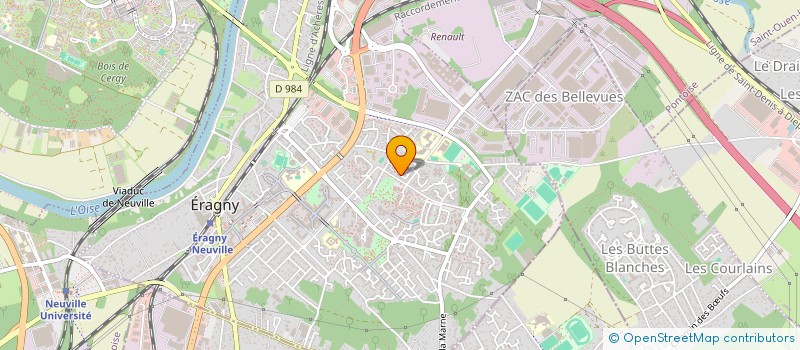 localisation de l'entreprise MONSIEUR ABDOU JABALLAH  ERAGNY