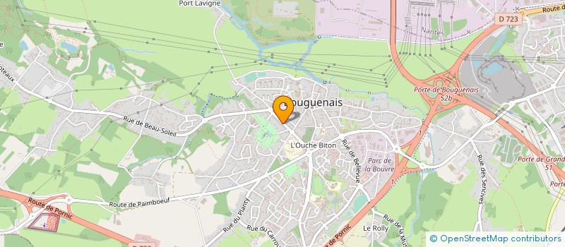 localisation de l'entreprise MONSIEUR ABDOUALYE CISSE OUATTARA  BOUGUENAIS