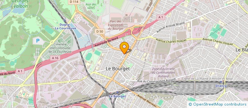 localisation de l'entreprise MONSIEUR ABDOUL ANZIZE DAANE à LE BOURGET