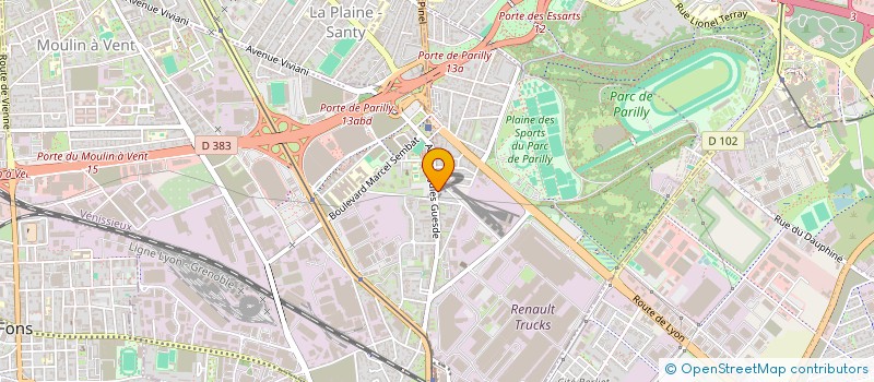 localisation de l'entreprise MONSIEUR ABDOUL AZIZ CHAMA  VENISSIEUX