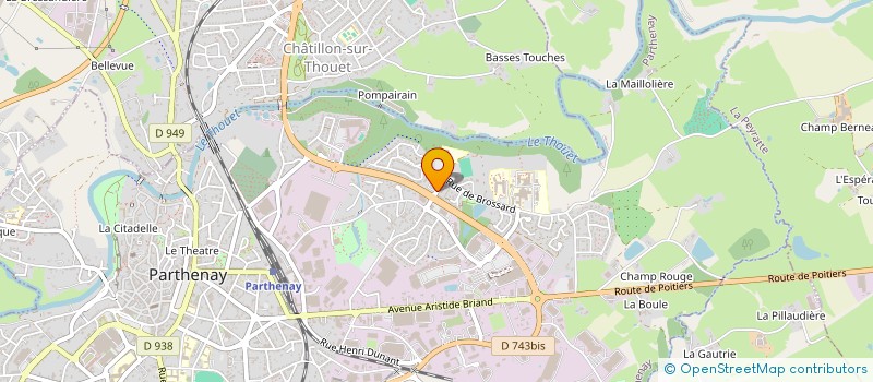 localisation de l'entreprise MONSIEUR ABDOUL BADIAGA  PARTHENAY