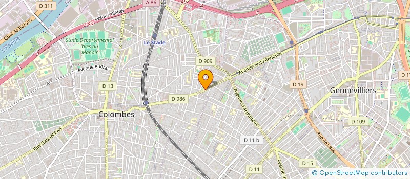 localisation de l'entreprise MONSIEUR ABDOUL CAMARA à COLOMBES