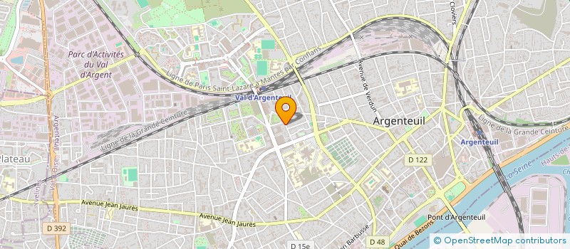 localisation de l'entreprise MONSIEUR ABDOUL CISSE  ARGENTEUIL