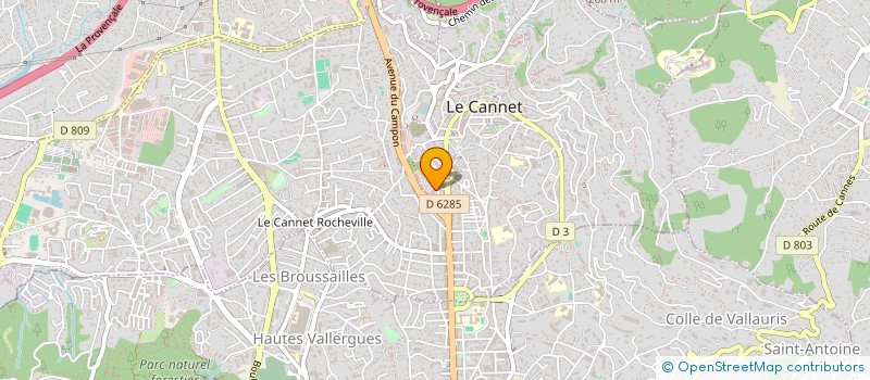 localisation de l'entreprise MONSIEUR ABDOUL GADIROU BARRY à LE CANNET