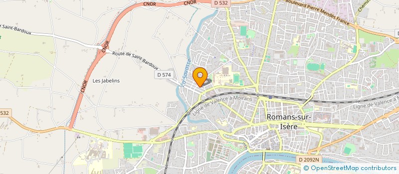 localisation de l'entreprise MONSIEUR ABDOUL HAFOUR SOULE  ROMANS-SUR-ISERE