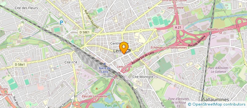 localisation de l'entreprise MONSIEUR ABDOUL HAKIM DARMAN  LENS