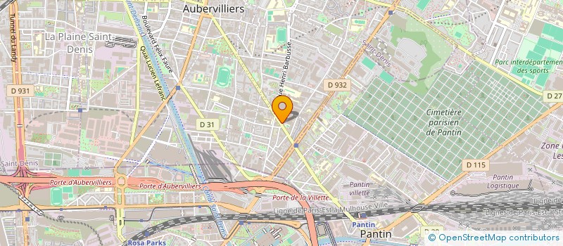 localisation de l'entreprise MONSIEUR ABDOUL KARIM DIALLO  AUBERVILLIERS