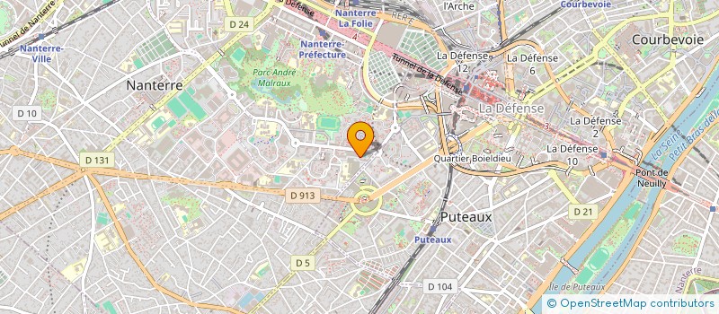 localisation de l'entreprise MONSIEUR ABDOUL KARIM OULD OUMAR  NANTERRE