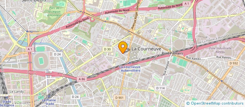 localisation de l'entreprise MONSIEUR ABDOUL-KOUDOUSSE HASSENE à LA COURNEUVE