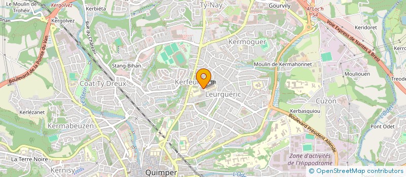 localisation de l'entreprise MONSIEUR ABDOUL-RHAMANE DOUMBOUYA à QUIMPER