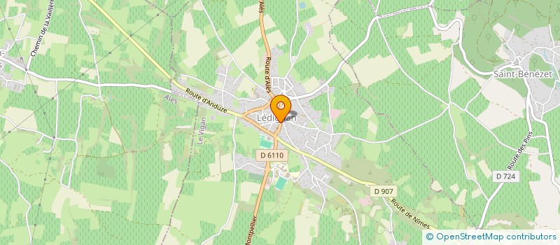 localisation de l'entreprise MONSIEUR ABDOULAH BEN MOKHTAR  LEDIGNAN