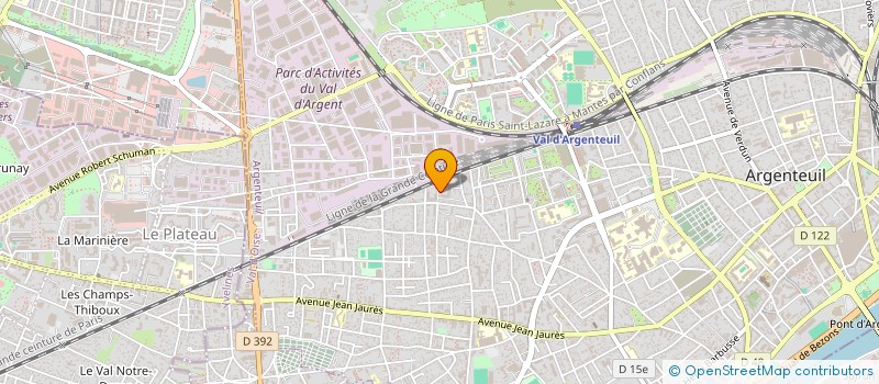 localisation de l'entreprise MONSIEUR ABDOULAYE ANNE  ARGENTEUIL